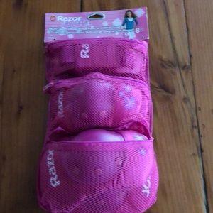 Multi sport Elbow/knee pad and wrist guards-pink
